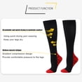 thumbnail image 3 of CSChome Compression Stockings 1 Pair Sports Compression Stockings High Elasticity -slip Shockproof Breathable Soft Unisex Running Travel, 3 of 7