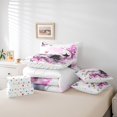 thumbnail image 4 of YST Cherry Blossoms and Butterflies 7-Piece Comforter Set, Twin Size, Mount Fuji Theme, White, 4 of 4
