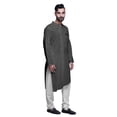thumbnail image 4 of Atasi Kurta Pyjama Uni pour Hommes à Col Mandarin Kurta Pyjama Ethnique, 4 of 5