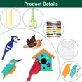 thumbnail image 3 of Toorise 8/12Pcs Animal Sewing Craft Kit Felt Sewing Animal Craft Set Fun Animal DIY Crafting and Sewing Set with Instructions Educational Animal Craft Kit for 3 to 12 Years Old Kids-birdset-, 3 of 9