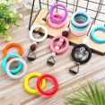 thumbnail image 5 of 32 Pcs Anneaux Toriques en Silicone Perles 65mm Boucle Ronde en Silicone avec 2 Trous, 5 of 5