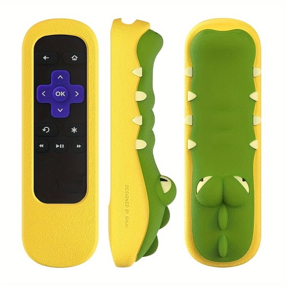 SIKAI Étui de Protection Antichoc pour Roku Express/Roku Premiere RC68/RC69/RC108/RC112 Télécommande IR Standard, Doux pour la Peau, Anti-Perte avec Boucle