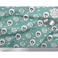 thumbnail image 2 of Soimoi Polyester Crepe Fabric Spider Web,Bat & Ghost Halloween Print Sewing Fabric Yard 42 Inch Wide, 2 of 3