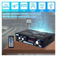thumbnail image 2 of Car Bluetooth Stereo Amplifier Hifi Digital Audio Home Karaoke Power Amp FM USB Car Auto Amplifier With Remote Control 90W+90W ,Bluetooth 5.0, 2 of 7