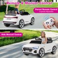 thumbnail image 4 of Licensed Audi SQ8 Ride on Car by OLAKIDS, Battery Powered Electric Vehicle for with Remote Control, Adjustable Music, LED Lights, Suspension, Driving Toy Gift for Kids Toddler Age 3+, 4 of 10