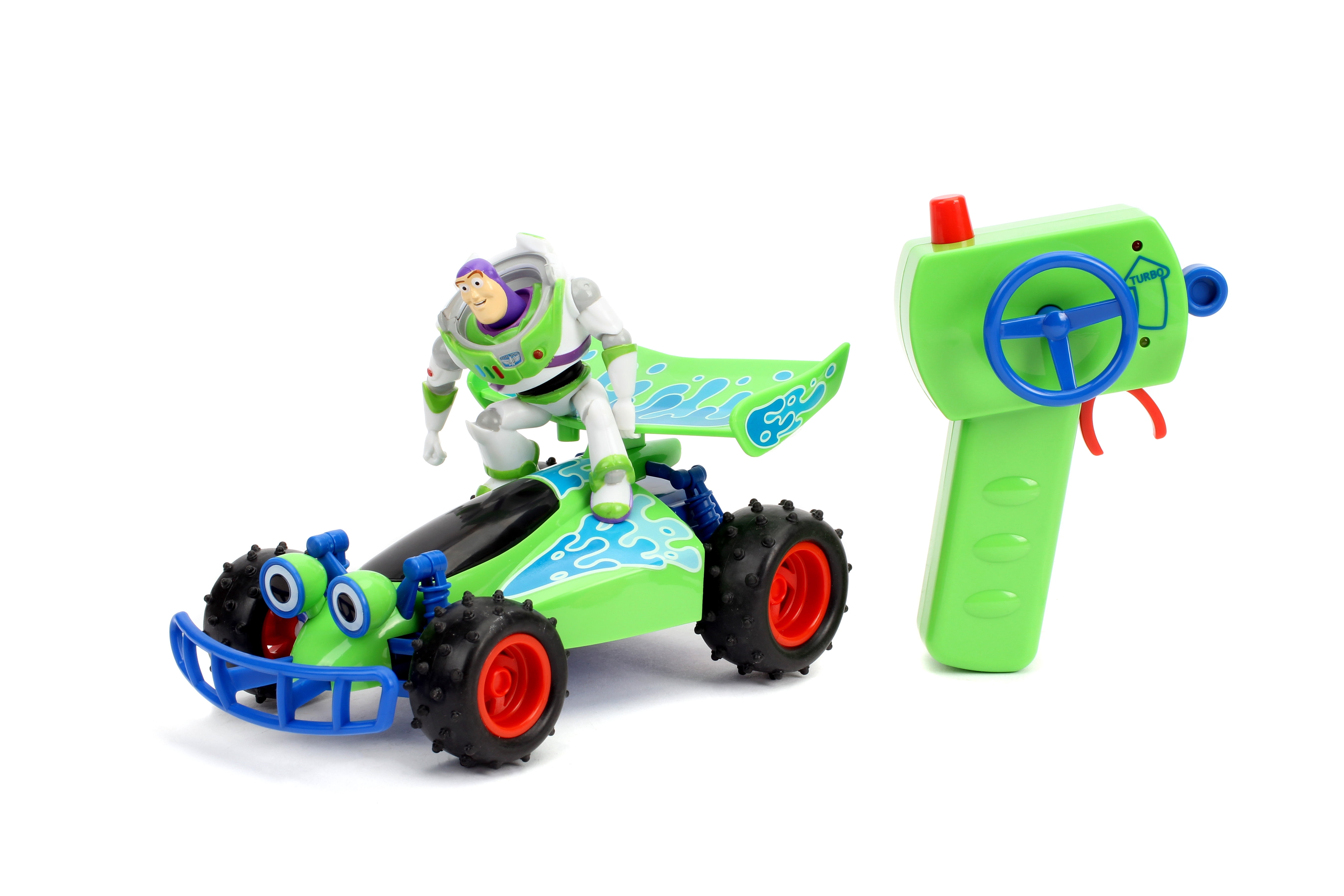 Toy Story Turbo Buggy RC Buzz Lightyear 1 24 Scale Remote Control Car with Turbo Boost 2.4GHz USB Rechargeable by Jada Toys