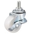 thumbnail image 5 of Unique Bargains 1.5 Inch Swivel Caster Wheels PP Threaded Stem with Brake 44lb Capacity 4 Pcs, 5 of 5