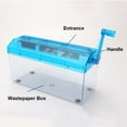 thumbnail image 4 of Manual Shredder, 22.9cm Entry Width Low Noise Multifunctional Paper Hand Shredder 3mm Cut Width  for Offices, 4 of 7