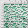 thumbnail image 2 of oneOone Rayonne Vert Mer Tissu Camion Matière de Robe Tissu Imprimé Tissu au Mètre 56 Pouces de Large, 2 of 4