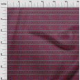 thumbnail image 2 of oneOone Polyester Lycra Fabric Stripe|Leaves & Floral Block Printed Craft Fabric BTY 56 Inch Wide, 2 of 4