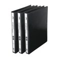 thumbnail image 1 of 1/2" D-Ring Binder, 3 Rings, Letter Size, Black - 3pack, 1 of 6
