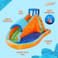 thumbnail image 3 of Banzai Glissoire Aquatique Gonflable pour Enfants, Parc d'Éclaboussures Extérieur, 3 of 10