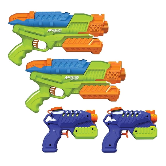 Adventure Force Aqua Squad 4-Pack Water Blaster Value Set