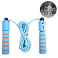 thumbnail image 1 of Jump Rope, Tangle-Free with Ball Bearing Speed Skipping Rope Cable, Adjustable Jumping Ropes or Exercise Fitness, Adjustable Jumping Rope Workout with Memory Foam Handles for Men, Women, Kids, 1 of 5