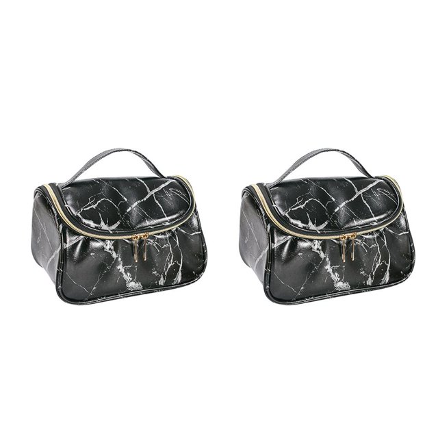 QualitChoice Modèle Sac Cosmétique Commode Femmes Sac de Rangement Sac de Transport Contenant le Type d'Organisateur de Maquillage de Voyage 4 2Set