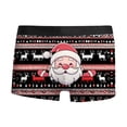 thumbnail image 1 of Mens Briefs 2x Brief Mens Underwear Large Anatomical Underwear Adult Christmas Printed Breathable And Comfortable Inner Mid Rise With Waist Boyshort Underwea Black S, 1 of 4