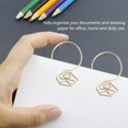 thumbnail image 4 of Binder Clips Paper Memo Clips 100Pcs Cute Paper Clips Push Pins Metal Paper Clamps For Office Stationery, 4 of 8