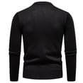 thumbnail image 3 of LIaqionyy Chandail pour Hommes Grande Taille Col Rond Tricot Manches Longues Hauts Chauds Automne Hiver Chandails, 3 of 4