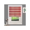 thumbnail image 1 of WYMO Zebra Blinds 35 x 72 INCH - Sheer Horizontal Blinds and Shades for Daytime and Nighttime - Light Filtering Roller Shades for Windows - Red - Manual Control Stick, 1 of 7