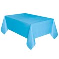 thumbnail image 1 of yulier Large Plastic Table Cloth Disposable Tablecloths Rectangle Table Cover for Parties Wedding Picnic, Leakproof, Wipe Clean, Sky Blue, 1 of 1
