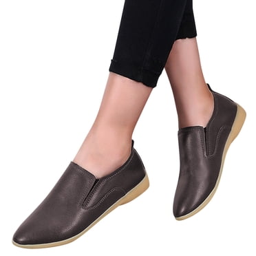 Bmisegm Mode Femmes Chaussures Respirantes à Lacets Ballerines Décontractées Chaussures Décontractées pour Femmes Café 41