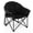 Black, variant on Costway Folding Camping Moon Padded Chair with Carry Bag Cup Holder Portable Grey