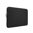thumbnail image 1 of RAINYEAR 15 Inch Laptop Sleeve Diamond Foam Shock Resistant Padded Case Fluffy Lining Protective Cover Carrying Bag Compatible with 15.4" MacBook Pro, Surface Laptop 3/4 15", New XPS 15 Touch (Black), 1 of 4