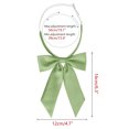 thumbnail image 2 of INSPIRE CHIC Women's Bow Ties Solid Color Western Ribbon Pre-Tied Bowties Yellow Green One Size, 2 of 6