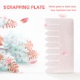 thumbnail image 3 of Natural Rose Quartz Comb Scrapping Plate Health Healing Care Massage Stone, 3 of 14