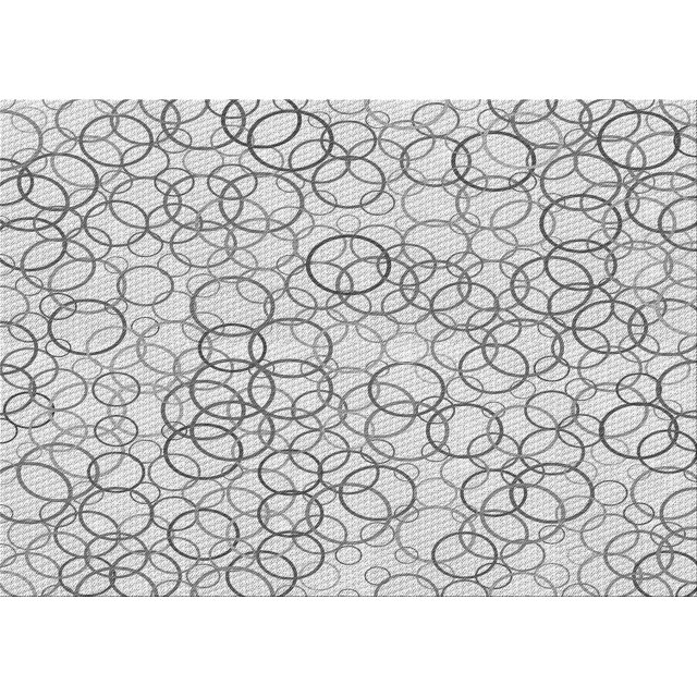 Ahgly Company Machine Washable Indoor Rectangle Transitional Platinum Gray Area Rugs, 5' x 7'