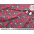 thumbnail image 2 of Soimoi Crepe Silk Fabric Floral & Bee Insects Decor Fabric Printed Yard 42 Inch Wide, 2 of 3