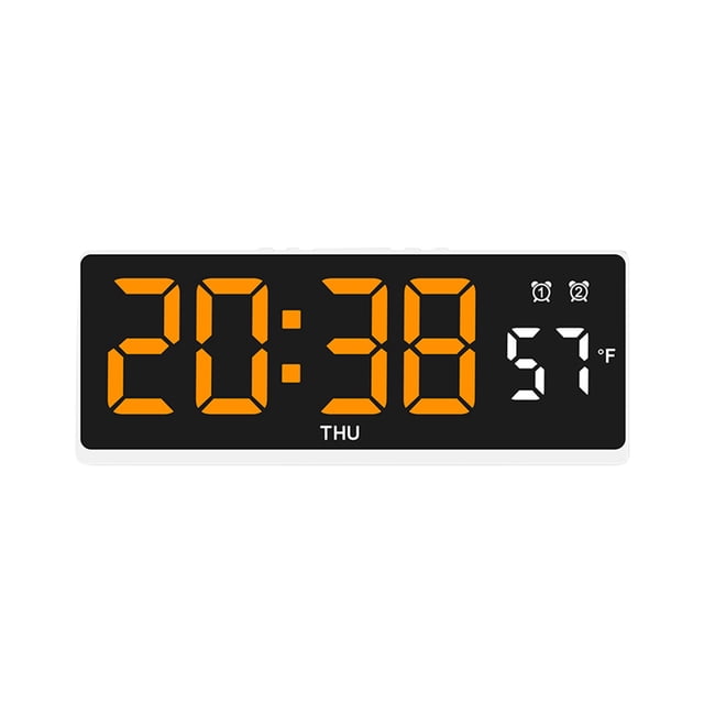 Matoen12 Réveil Numérique pour Chambre, Facile à Régler, Chargeur USB, Volume Réglable, Mode Jour de Semaine/fin de Semaine, Répétition, 12/24 H, Compact pour Chevet