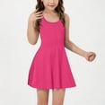 thumbnail image 4 of Diufon Robe de Tennis pour Filles Enfants Sans Manches Dos Nageur Robe de Golf Été Décontractée École Ligne A Robes de Sport, 4 of 9
