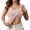 Pink, variant on Bmisegm Women's Tank Top with Built-In Bra Crew Neck Sleeveless Camisole Fabric Padded Wireless Workout Top Pink M