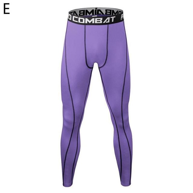 Pantalons de Sport de Compression pour Hommes Leggings Bas de Course Serrés S8W9