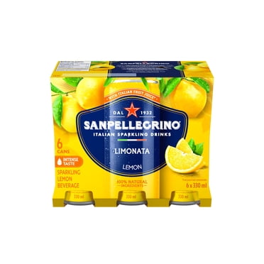 SAN PELLEGRINO Limonata Italian Sparkling Fruit Beverage, Made With Italian Fruit