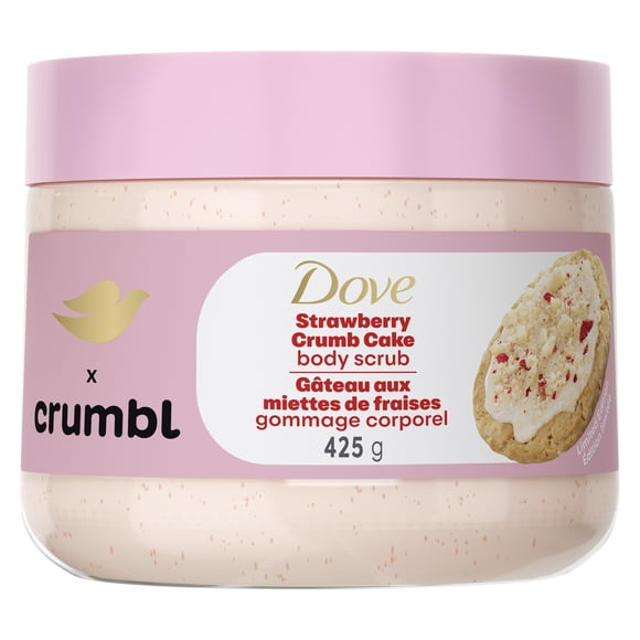 Dove Crumbl Exfoliating Body Scrub Strawberry Crumb Cake 425 g | Limited Edition