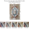 thumbnail image 2 of JV Home Tapis Napoli Beige Multicolore 6'x9' Tapis Lavable Antidérapant, 2 of 7