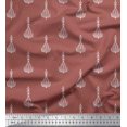 thumbnail image 1 of Soimoi Rayon Fabric Leaves & Floral Block Print Fabric by The Yard 42 Inch Wide, 1 of 3