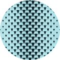 thumbnail image 1 of Ahgly Company Tapis d'Intérieur Lavables en Machine, Ronds Électriques Bleus de Transition, Ronds de 5 Pi, 1 of 7