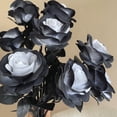thumbnail image 4 of Dvruxg Artificial Flowers Roses, Fake Silk Flower Long Stem Artificial Rose for Halloween Home Wedding Party Decorations(White), 4 of 5