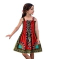 thumbnail image 1 of WEAIXIMIUNG Robes de Fête pour Filles 6T Style Traditionnel Sans Manches Robes à Bretelles Enfants Ankara, 1 of 9