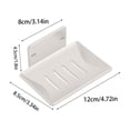 thumbnail image 3 of Rbaofujie Closet Organizers and Storage Soap Box Wall Mounted Perforated Home Bathroom High-End Drainage Soap Storage Rack Toilet Bathroom Storage Box Stainless Steel Bathroom Storage Containers, 3 of 8