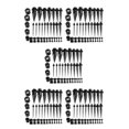 thumbnail image 2 of Transemion 36 Pieces Ear Gauges Stretching Kit Expanders 14G-00G Plugs Black 36 Pcs 5Set, 2 of 6