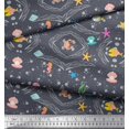thumbnail image 3 of Soimoi Cotton Duck Fabric Fish,Shell & Starfish Ocean Fabric Prints by Yard 42 Inch Wide, 3 of 3