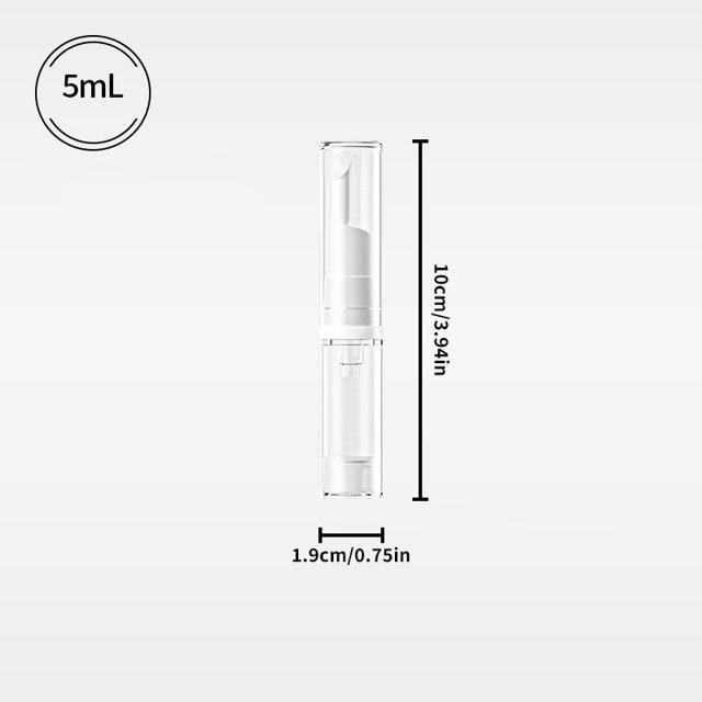 1pcs 5ml Empty Eye Cream Vacuum Bottle Container For Eye Cream Massage Essential Refillable Bottle Lip Balm Metal Top Soft Tube