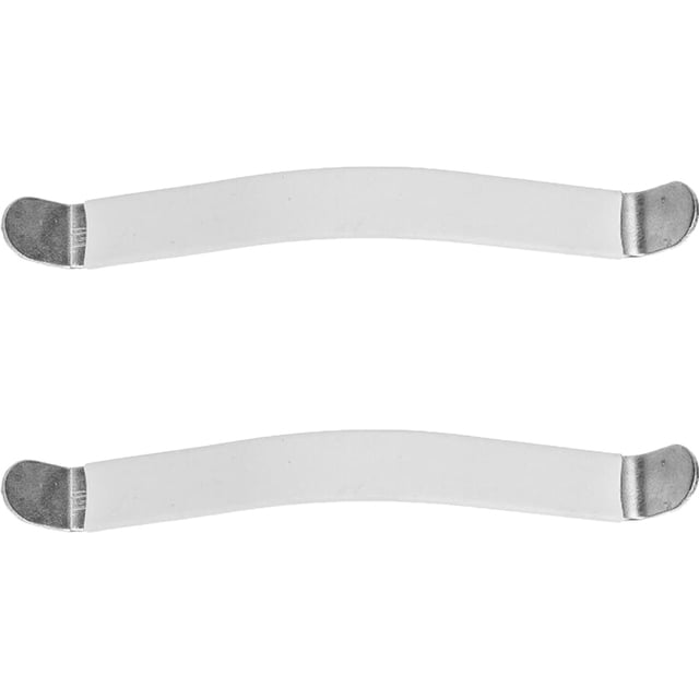Miangastore Guitar String Retainers 2Pack Metal Guitar Tools White Rubber Coating 3.3x1.0in