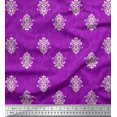 thumbnail image 1 of Soimoi Georgette Viscose Fabric Filigree Damask Printed Fabric 1 Yard 42 Inch Wide, 1 of 3