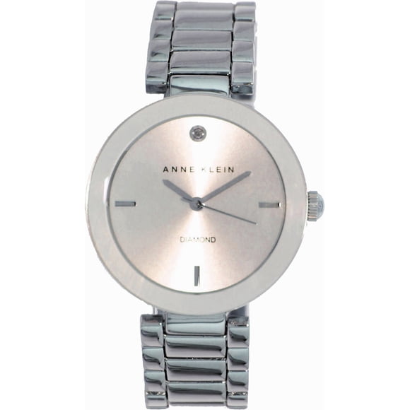 Anne Klein Women's AK-1363SVSV Silver Stainless-Steel Analog Quartz Fashion Watch