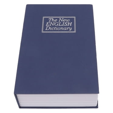 Boîte de Sécurité de Livre de Simulation, Book Safe Soft Touch Design Humanisé avec Serrure pour la Maison Noir, Bleu
